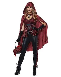 Spirit Halloween Adult Big Bad Red Costume -Costume Themes Shop 01359058 c