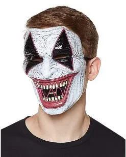 Spirit Halloween Laughing EL Wire Riot Clown Half Mask 6 Spirit Halloween Laughing EL Wire Riot Clown Half Mask -Costume Themes Shop 01359504 b