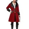 Spirit Halloween Red Pirate Jacket -Costume Themes Shop 01359520 a