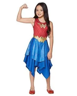 Spirit Halloween Kids Wonder Woman Costume Dress - DC Comics -Costume Themes Shop 01363134 c