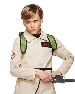 Spirit Halloween Kids Ghostbusters Boys One Piece Costume With Proton Pack - Ghostbuste -Costume Themes Shop 01368505 c