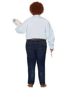 Spirit Halloween Adult Bob Ross Costume - Firefly -Costume Themes Shop 01369651 d
