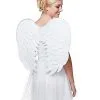 Spirit Halloween White Velvet Angel Wings -Costume Themes Shop 01375559 a