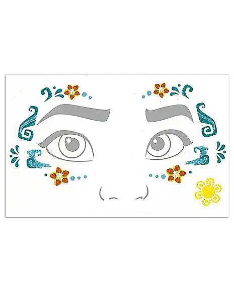 Spirit Halloween Moana Face Decal Set - Moana 3 Spirit Halloween Moana Face Decal Set - Moana