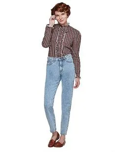 Spirit Halloween Adult Ruffle Barb Shirt - Stranger Things 8 Spirit Halloween Adult Ruffle Barb Shirt - Stranger Things -Costume Themes Shop 01382225 c