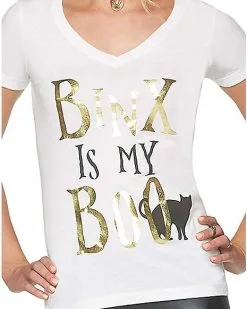 Spirit Halloween Binx Is My Boo T Shirt - Hocus Pocus 8 Spirit Halloween Binx Is My Boo T Shirt - Hocus Pocus -Costume Themes Shop 01383769 c