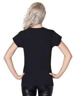 Spirit Halloween Black Flame T Shirt - Hocus Pocus -Costume Themes Shop 01384130 b