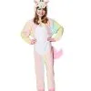 Spirit Halloween Kids Rainbow Unicorn One-Piece Costume -Costume Themes Shop 01385780 a