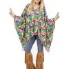 Spirit Halloween Hippie Poncho Set -Costume Themes Shop 01386648