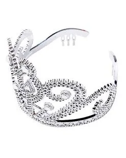 Spirit Halloween Silver Tiara -Costume Themes Shop 01389527 c