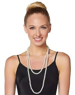 Spirit Halloween Faux Pearl Necklace -Costume Themes Shop 01389675 c