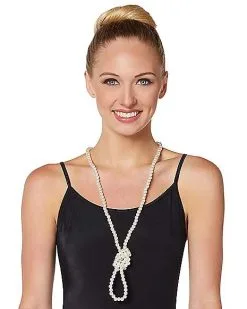 Spirit Halloween Faux Pearl Necklace -Costume Themes Shop 01389675 d
