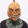 Spirit Halloween Possessed Pumpkin Full Mask 1 Spirit Halloween Possessed Pumpkin Full Mask -Costume Themes Shop 01390087 a