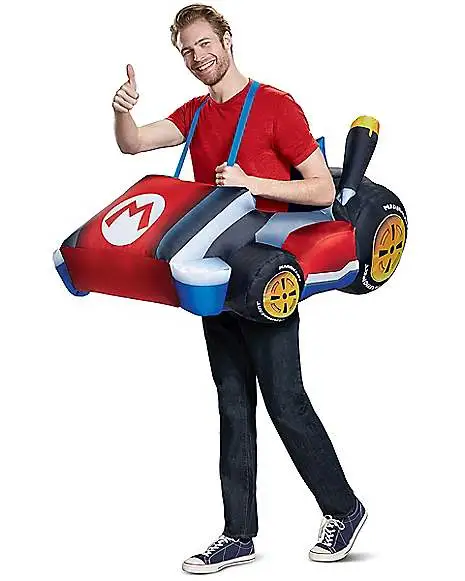Spirit Halloween Adult Mario Kart Inflatable Costume - Mario Kart 3 Spirit Halloween Adult Mario Kart Inflatable Costume - Mario Kart