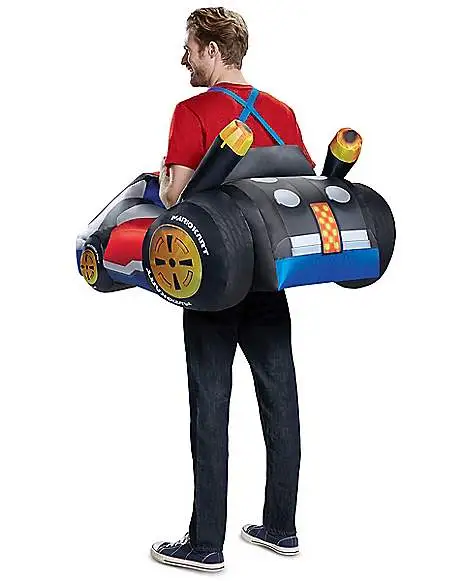 Spirit Halloween Adult Mario Kart Inflatable Costume - Mario Kart 4 Spirit Halloween Adult Mario Kart Inflatable Costume - Mario Kart - Image 2