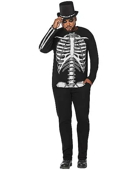 Spirit Halloween Long Sleeve Skeleton T Shirt 3 Spirit Halloween Long Sleeve Skeleton T Shirt