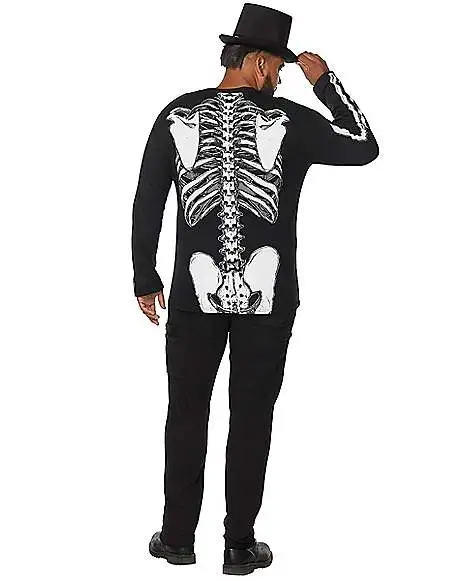 Spirit Halloween Long Sleeve Skeleton T Shirt 5 Spirit Halloween Long Sleeve Skeleton T Shirt - Image 3
