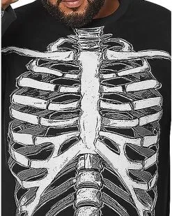 Spirit Halloween Long Sleeve Skeleton T Shirt 9 Spirit Halloween Long Sleeve Skeleton T Shirt -Costume Themes Shop 01395417 c