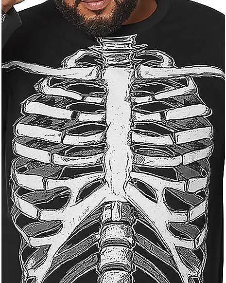 Spirit Halloween Long Sleeve Skeleton T Shirt 6 Spirit Halloween Long Sleeve Skeleton T Shirt - Image 4