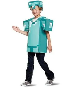 Spirit Halloween Kids Armor Shirt Set - Minecraft -Costume Themes Shop 01396662 e