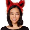 Spirit Halloween Faux Fur Fox Ear Headband 1 Spirit Halloween Faux Fur Fox Ear Headband -Costume Themes Shop 01401025 a