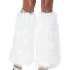 Spirit Halloween White Faux Fur Leg Warmers 1 Spirit Halloween White Faux Fur Leg Warmers -Costume Themes Shop 01412550 a