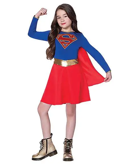 Spirit Halloween Kids Supergirl Dress Costume - DC Comics 3 Spirit Halloween Kids Supergirl Dress Costume - DC Comics