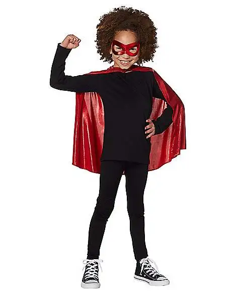 Spirit Halloween Kids Red Cape And Mask 3 Spirit Halloween Kids Red Cape And Mask