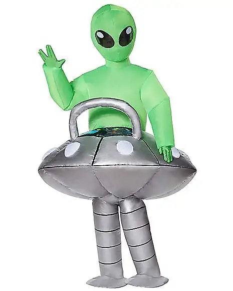 Spirit Halloween Kids Light Up Alien UFO Inflatable Costume 3 Spirit Halloween Kids Light Up Alien UFO Inflatable Costume