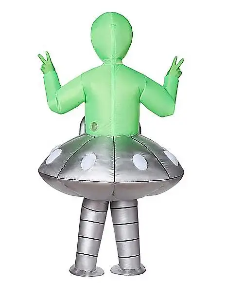 Spirit Halloween Kids Light Up Alien UFO Inflatable Costume 4 Spirit Halloween Kids Light Up Alien UFO Inflatable Costume - Image 2