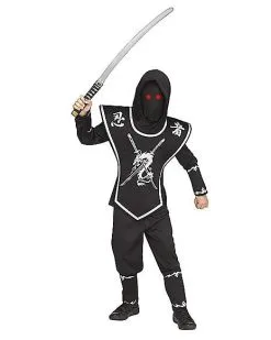 Spirit Halloween Kids Light-Up Eyes Ninja Costume