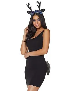Spirit Halloween Faux Fur Dark Deer Costume Kit