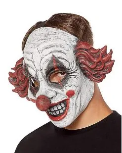 Spirit Halloween Happy Clown Half Mask 7 Spirit Halloween Happy Clown Half Mask -Costume Themes Shop 01429166 c