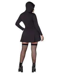 Spirit Halloween Black Hooded Dress 7 Spirit Halloween Black Hooded Dress -Costume Themes Shop 01431592 d