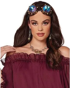 Spirit Halloween Adult Burgundy Ruffle Top 7 Spirit Halloween Adult Burgundy Ruffle Top -Costume Themes Shop 01434620 c