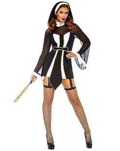 Spirit Halloween Adult Twisted Sister Sexy Nun Costume