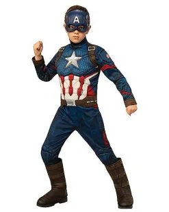 Spirit Halloween Kids Captain America Deluxe Costume - Avengers: Endgame