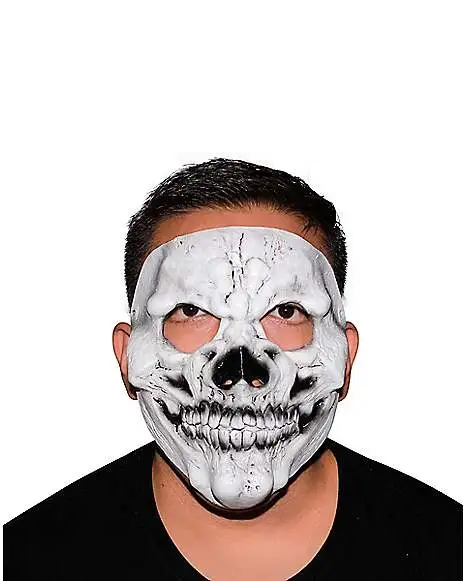 Spirit Halloween Skeleton Half Mask 3 Spirit Halloween Skeleton Half Mask