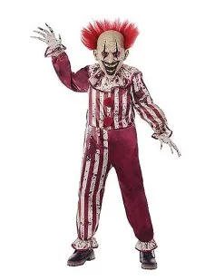 Spirit Halloween Kids Creepy Clown Costume