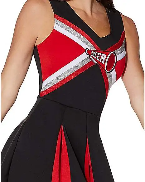 Spirit Halloween Adult Cheerleader Costume 5 Spirit Halloween Adult Cheerleader Costume - Image 3