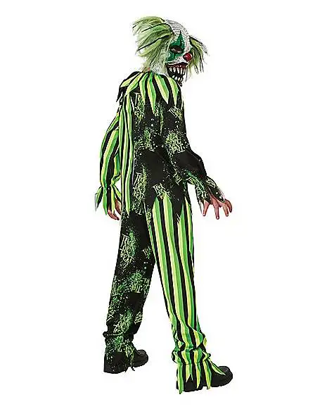 Spirit Halloween Kids Glow In The Dark Chaos Clown Costume 4 Spirit Halloween Kids Glow In The Dark Chaos Clown Costume - Image 2
