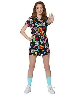 Spirit Halloween Adult Eleven Geometric Romper - Stranger Things