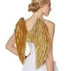 Spirit Halloween Goldtone Feather-Effect Angel Wings 2 Spirit Halloween Goldtone Feather-Effect Angel Wings -Costume Themes Shop 01443852 a