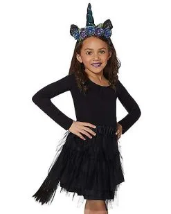 Spirit Halloween Kids Faux Fur Light-Up Unicorn Costume Kit -Costume Themes Shop 01446905 c