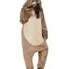 Spirit Halloween Adult Faux Fur Sloth Union Suit -Costume Themes Shop 01447309 a