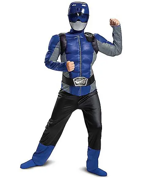 Spirit Halloween Kids Blue Beast Morphers Ranger Costume - Power Rangers 3 Spirit Halloween Kids Blue Beast Morphers Ranger Costume - Power Rangers