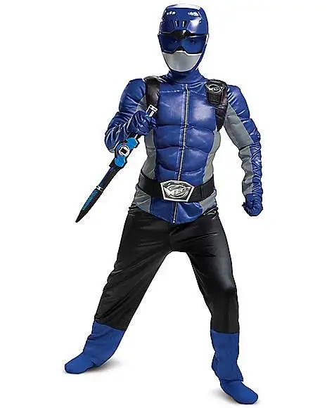 Spirit Halloween Kids Blue Beast Morphers Ranger Costume - Power Rangers 6 Spirit Halloween Kids Blue Beast Morphers Ranger Costume - Power Rangers - Image 4