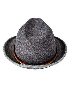 Spirit Halloween Gray Bavarian Hat -Costume Themes Shop 01453083 c