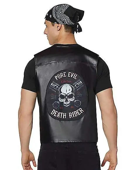Spirit Halloween Adult Biker Vest 4 Spirit Halloween Adult Biker Vest - Image 2