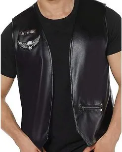 Spirit Halloween Adult Biker Vest 14 Spirit Halloween Adult Biker Vest -Costume Themes Shop 01455161 d
